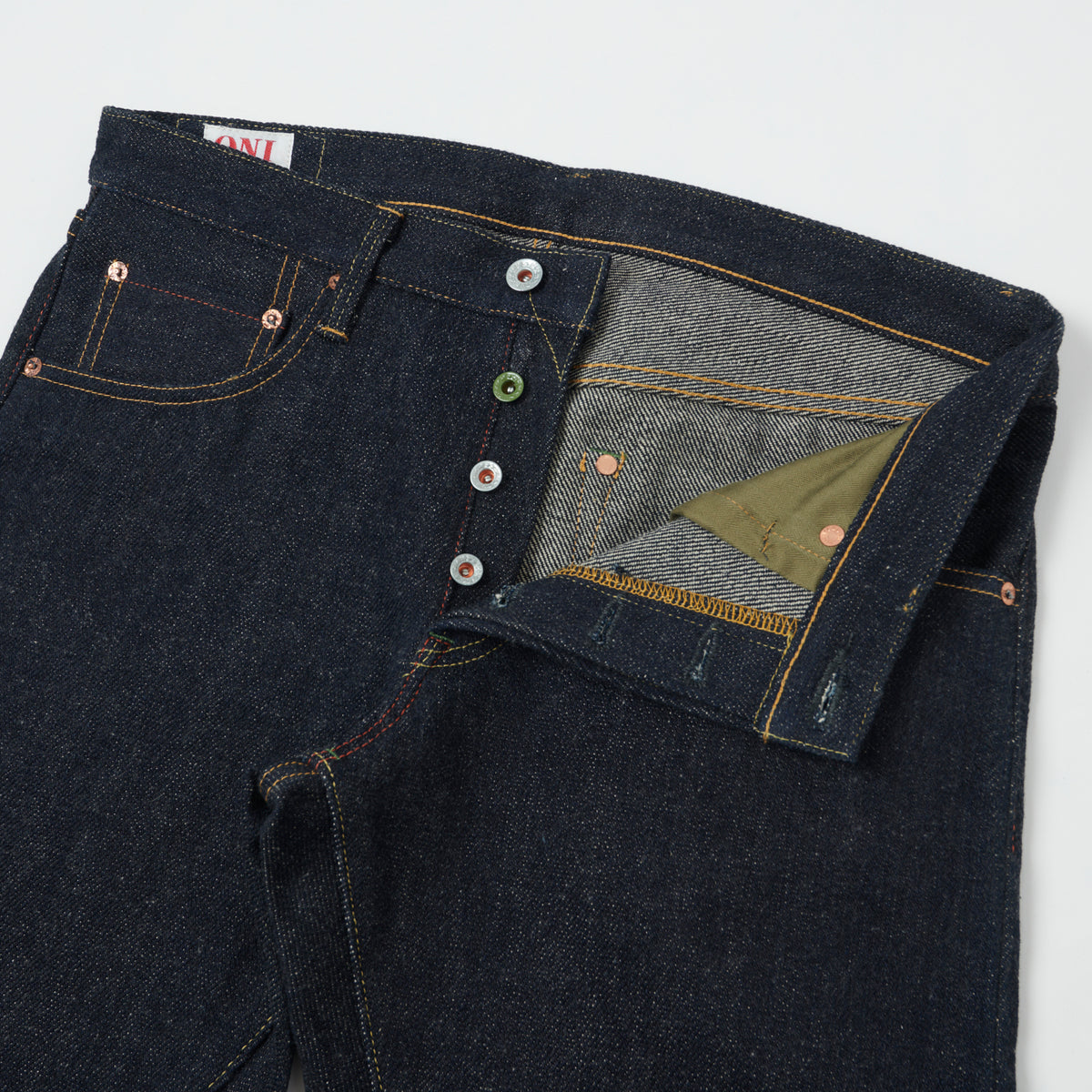 ONI Denim 602 Natural Indigo 22oz Regular Tapered Jean - Raw