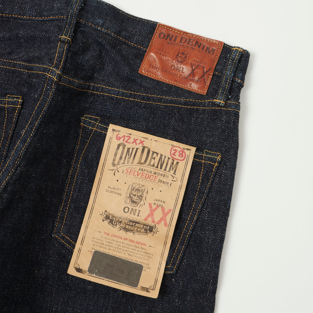 ONI Denim 612XX 16.5oz Regular Tapered Jean - One Wash
