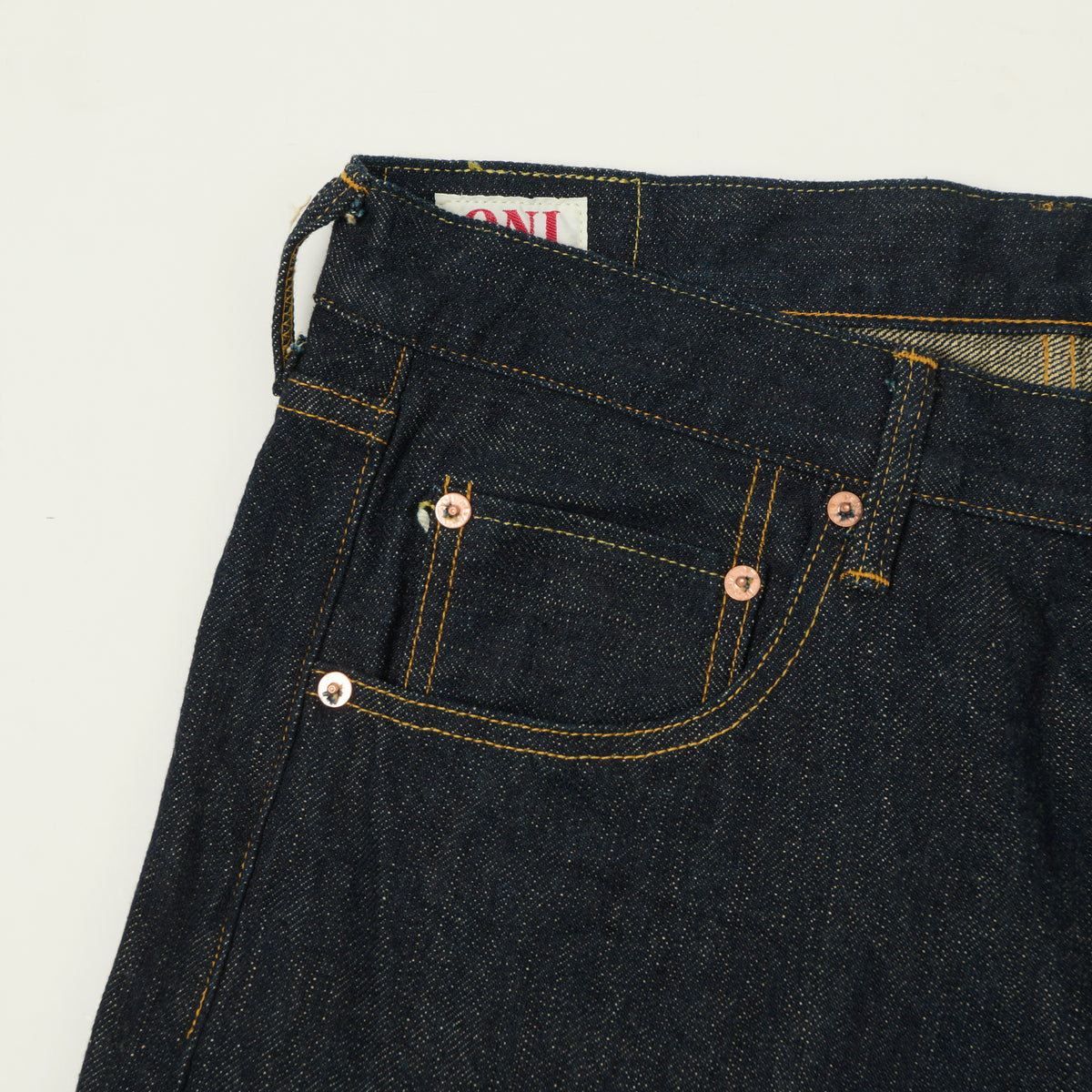 ONI Denim 622-GC15 Green Cast 15oz Regular Tapered Jean - One Wash