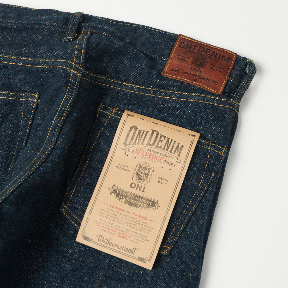 ONI Denim 622ZR-KABEG Secret Denim Kabuki Emi Relaxed Tapered Jean - One Wash