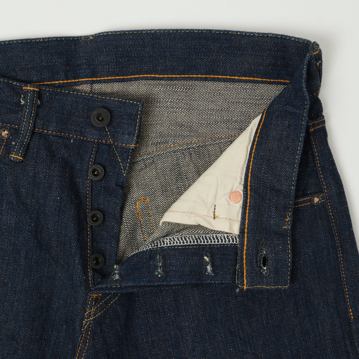 ONI Denim 640 'Kiwami' Semi Hand Made 16oz Natural Indigo Slim Tapered Jean - One Wash