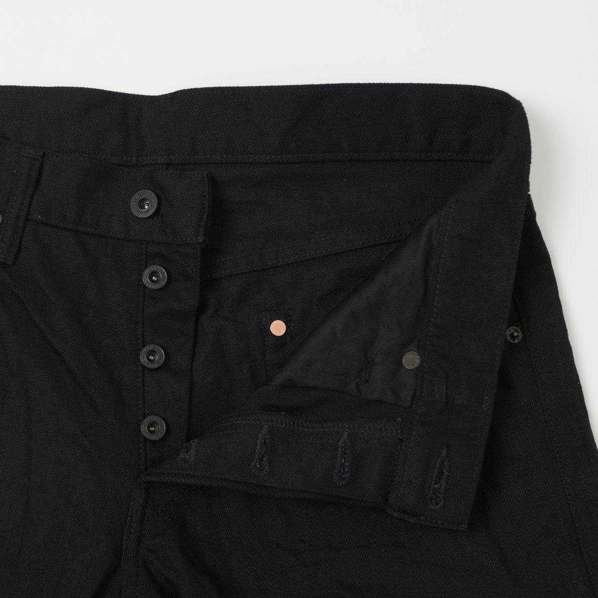 ONI Denim 642-13BK 13oz Regular Tapered Jean - Black One Wash