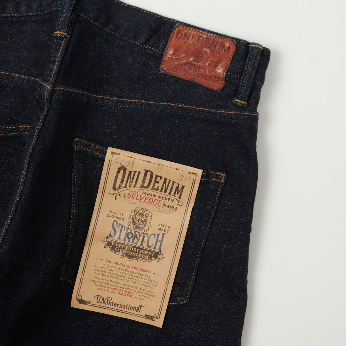 ONI Denim 665S Relax Spike Stretch 15oz Slim Tapered Jean - One Wash