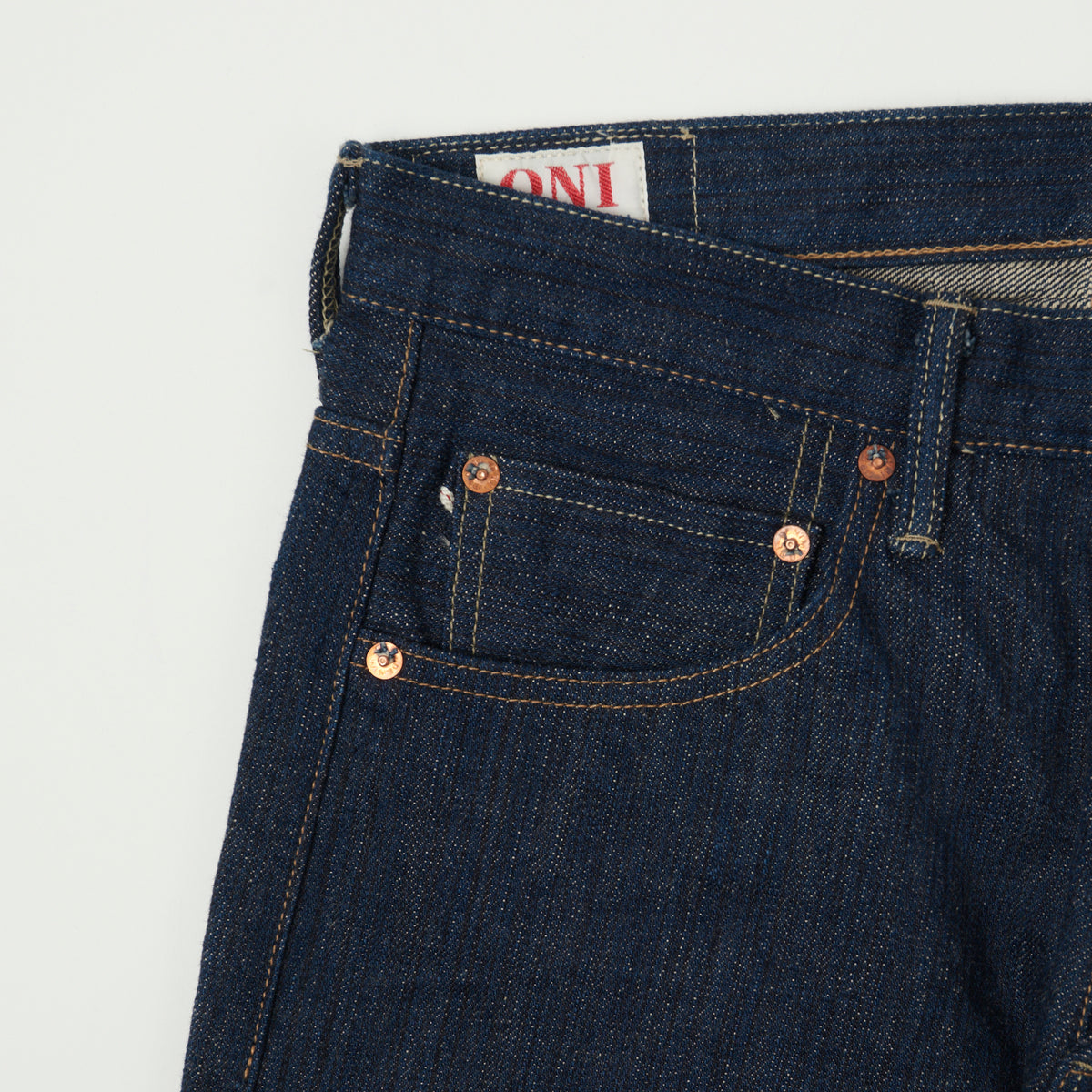 ONI Denim 679 Kiwami Natural Indigo 16oz Slim Tapered Jean - One Wash