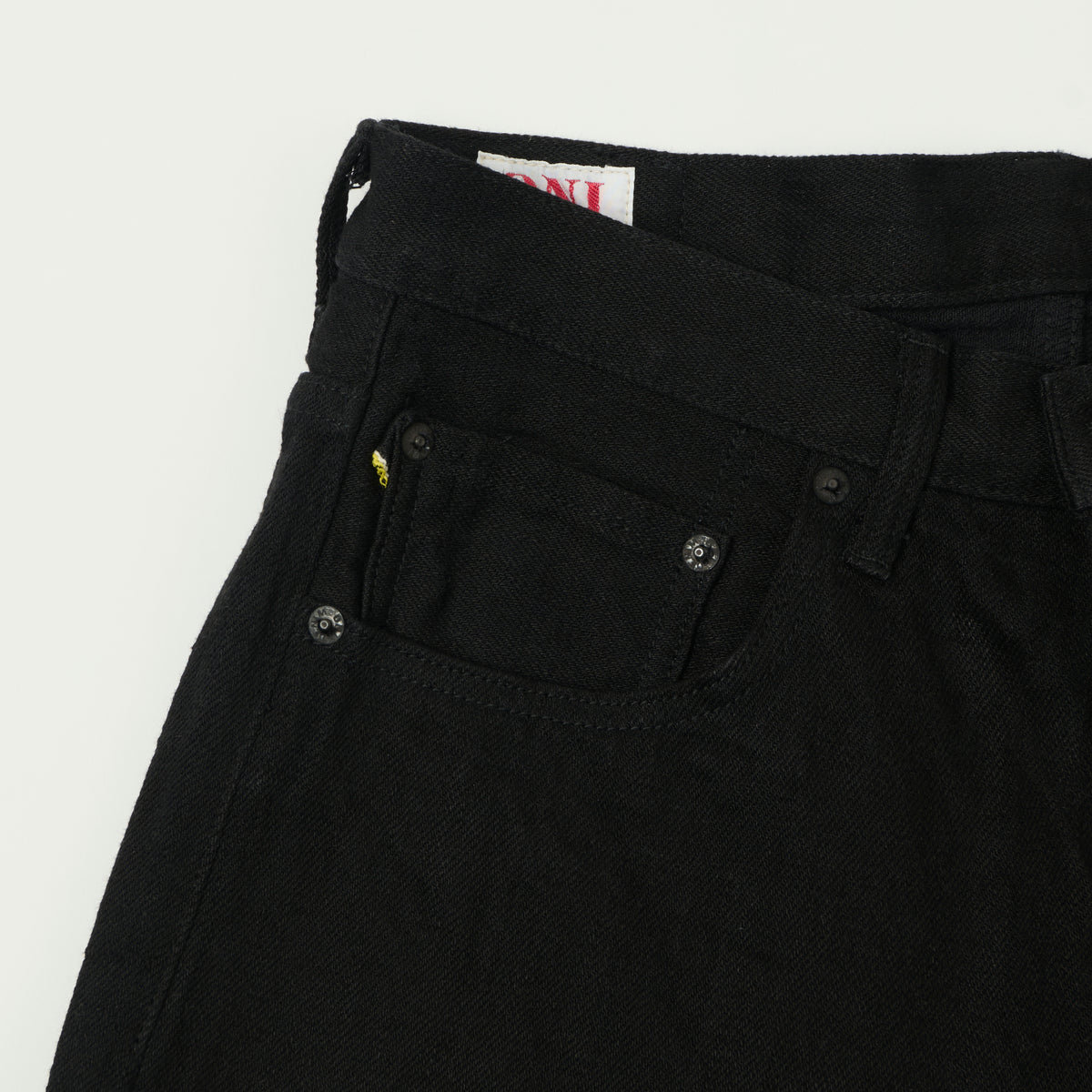 ONI Denim 689 Kiraku II 12oz Natural Indigo Slim Tapered Jean - Black One Wash
