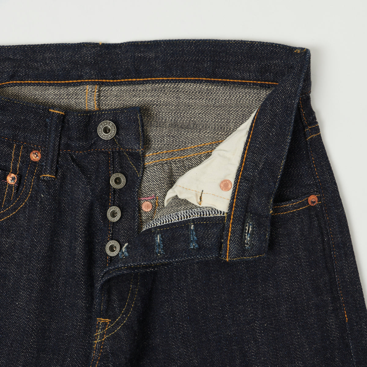 ONI Denim 689 Kiraku II 12oz Natural Indigo Slim Tapered Jean - One Wash