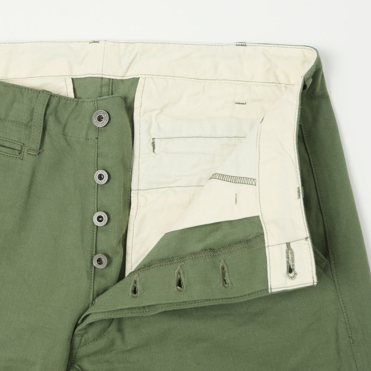 ONI Denim 737-SVC-LOL 9.5oz Selvedge Chino - Light Olive