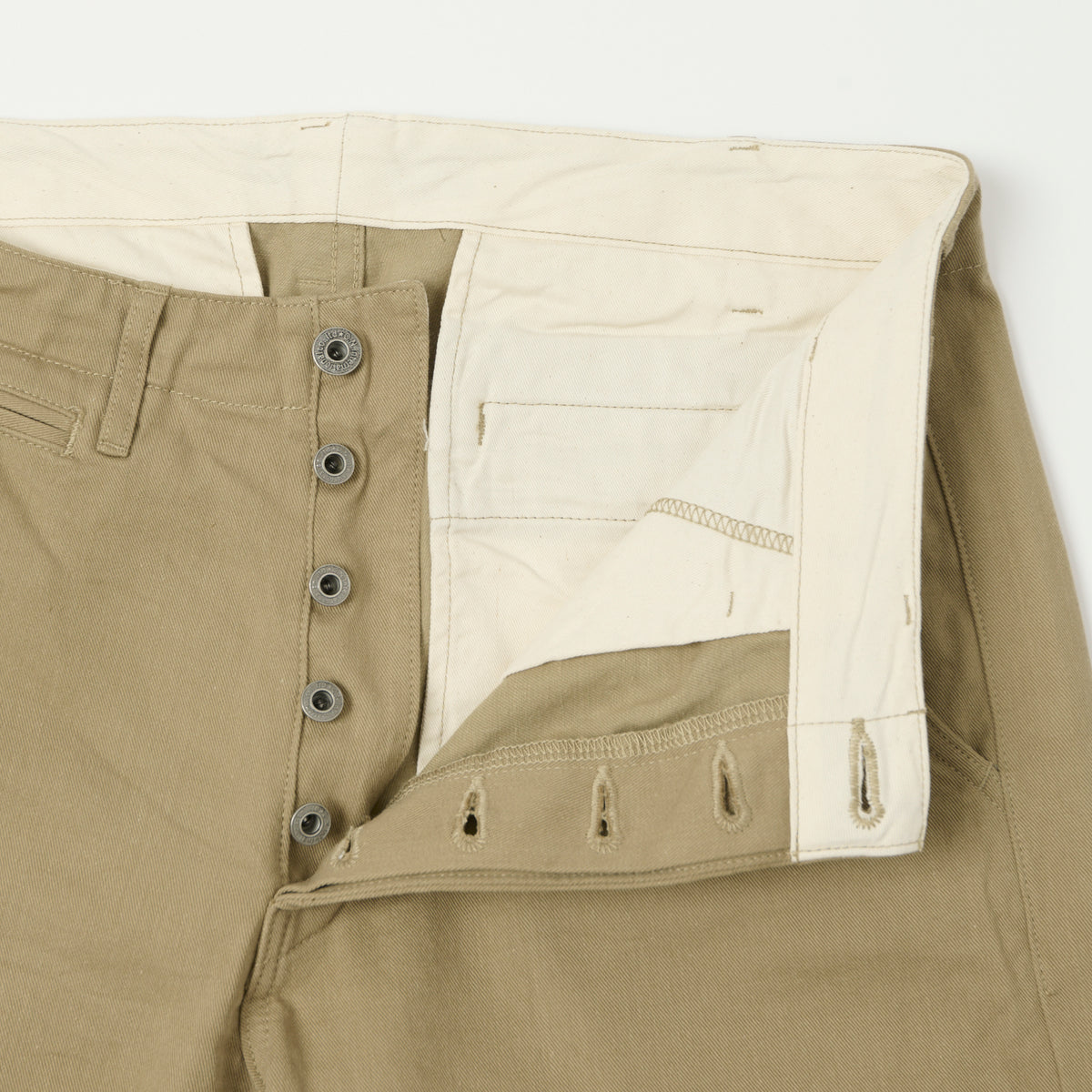 ONI Denim 737-SVC-KHB 9.5oz Selvedge Chino - Beige