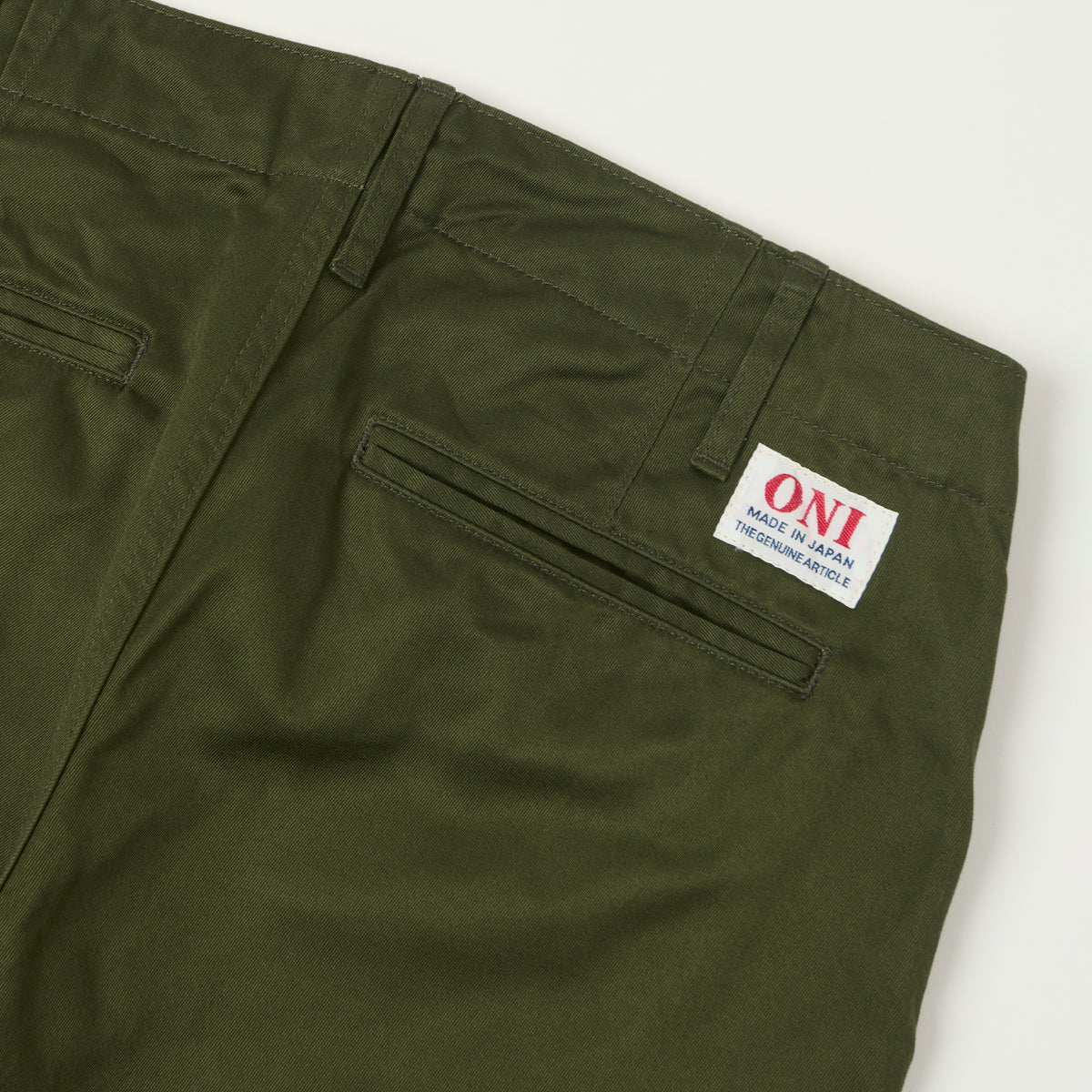 ONI Denim 747-WP Slim Straight 'West Point' Chino - Olive