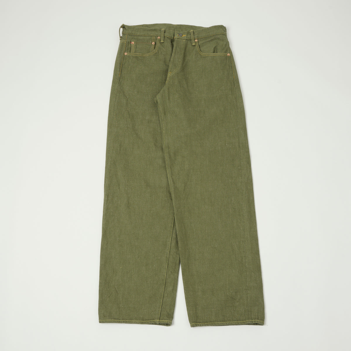 ONI Denim 822-OLD18 18oz Extra Wide Tapered Jean - Olive