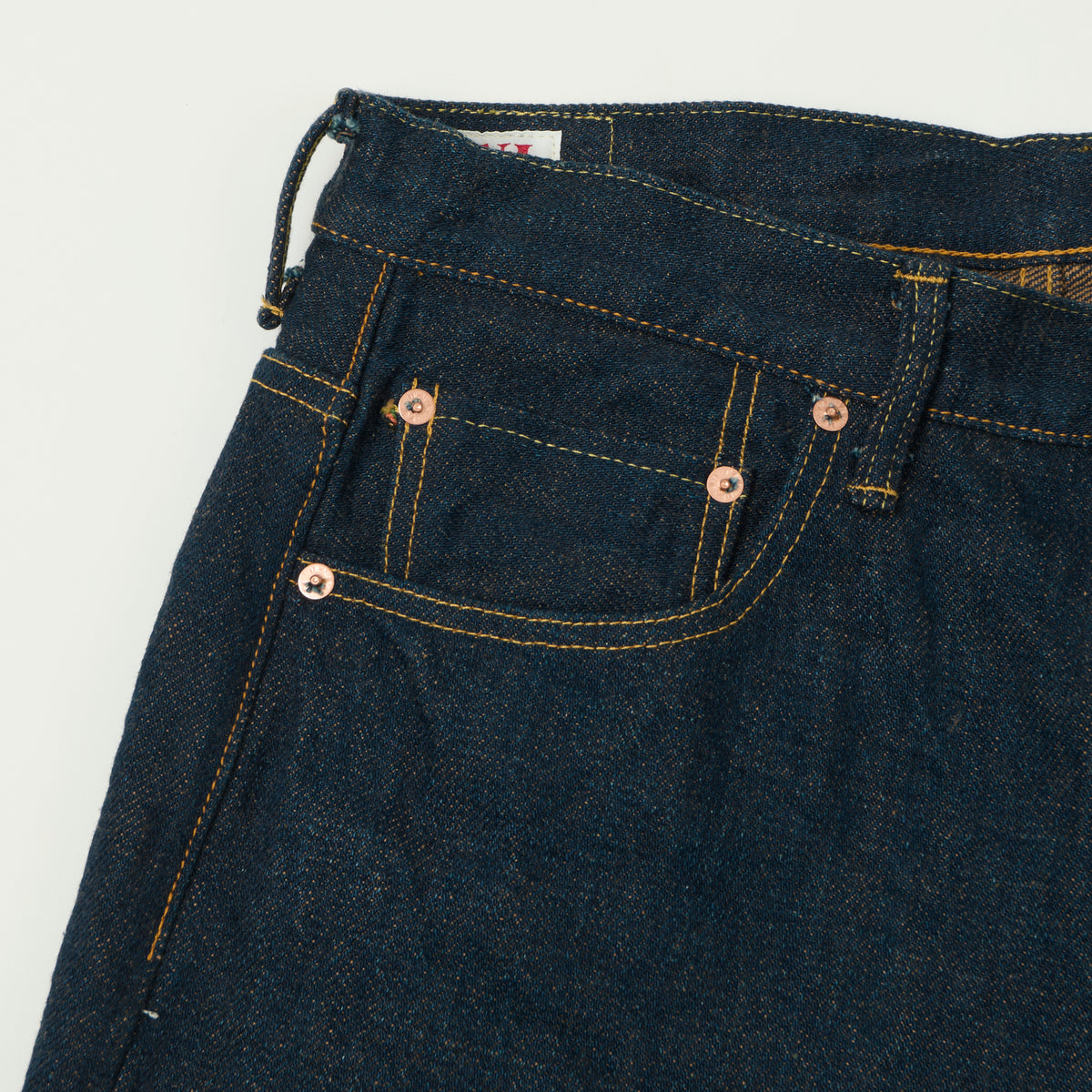 ONI Denim 822ZR-LBR 20oz Brown Weft 'Secret Denim' Extra Wide Tapered Jean - One Wash