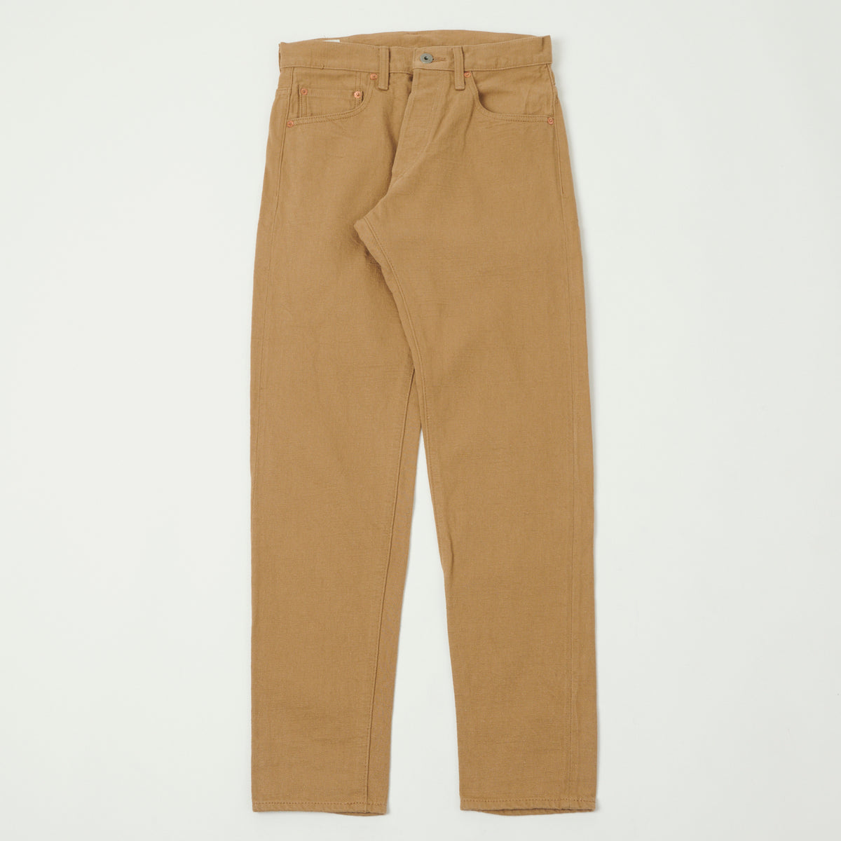 ONI Denim 882LW-BE 12oz Super Slab Messenger Regular Tapered Jean - Beige One Wash