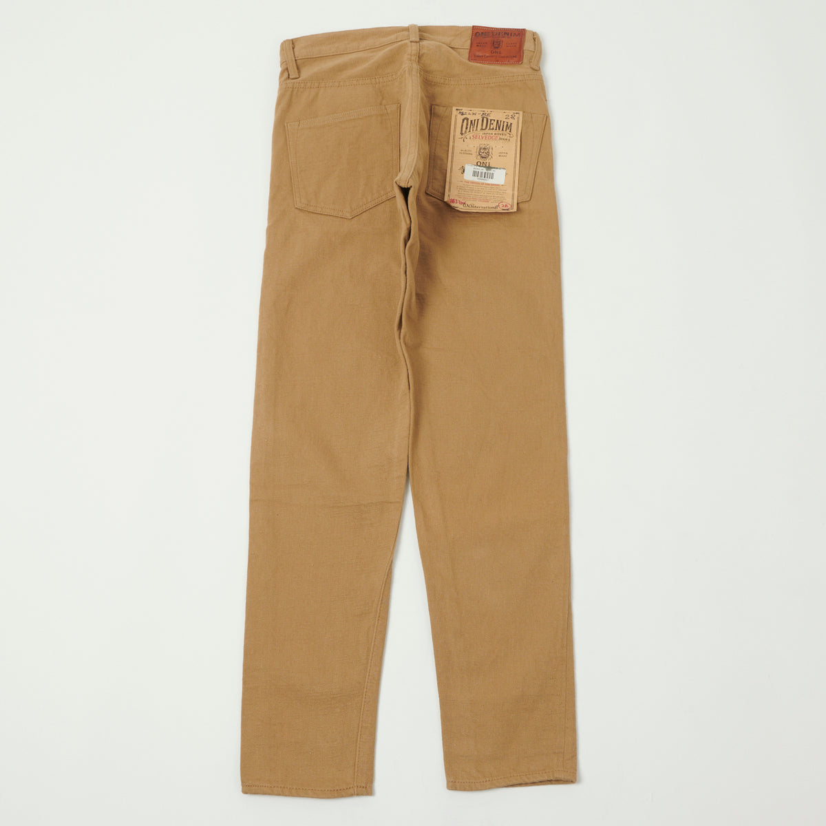 ONI Denim 882LW-BE 12oz Super Slab Messenger Regular Tapered Jean - Beige One Wash
