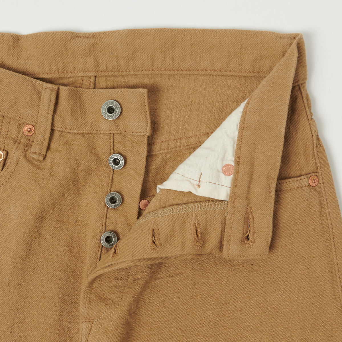 ONI Denim 882LW-BE 12oz Super Slab Messenger Regular Tapered Jean - Beige One Wash