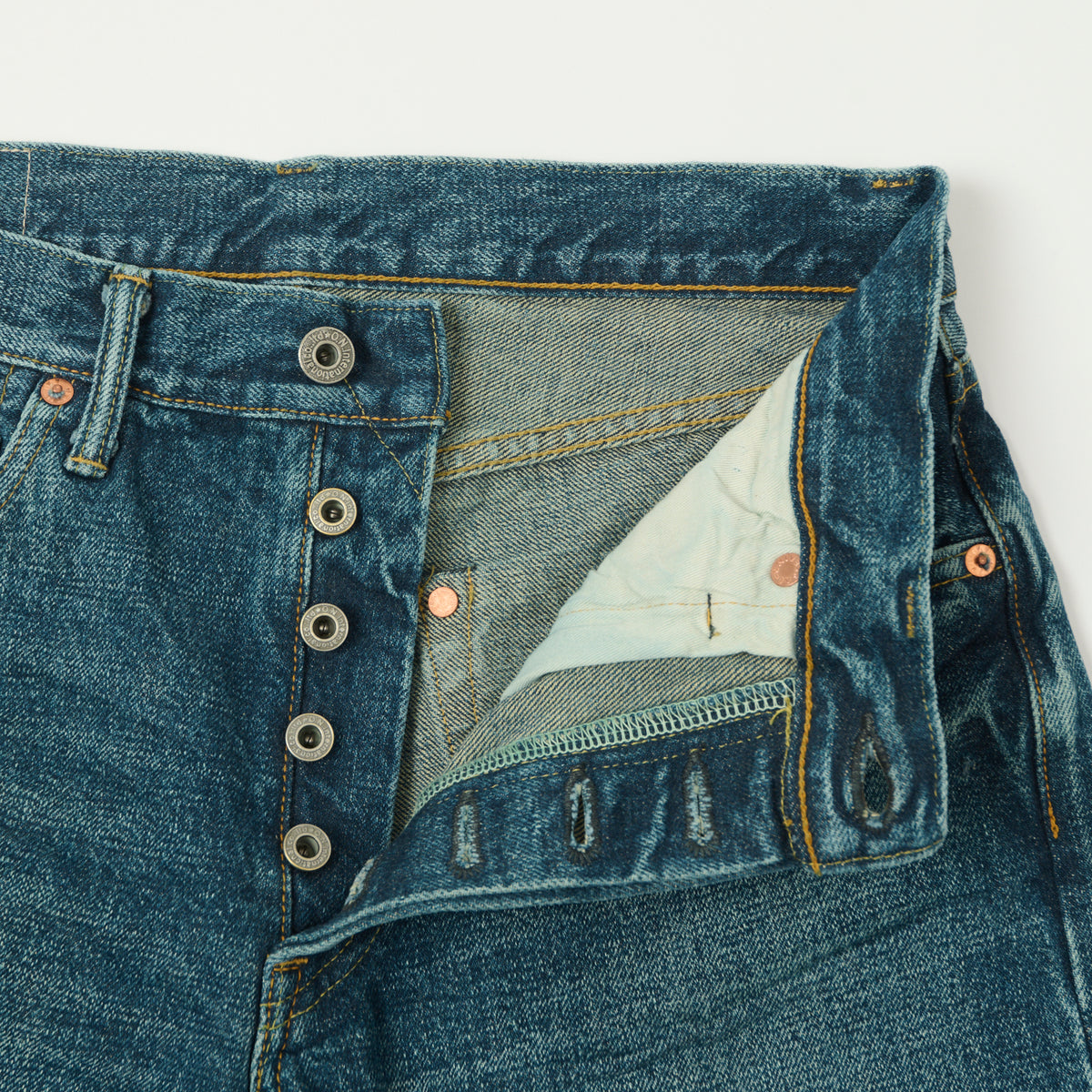 ONI Denim 246 Ishikawadai 15oz Relaxed Tapered Jean - Used Wash