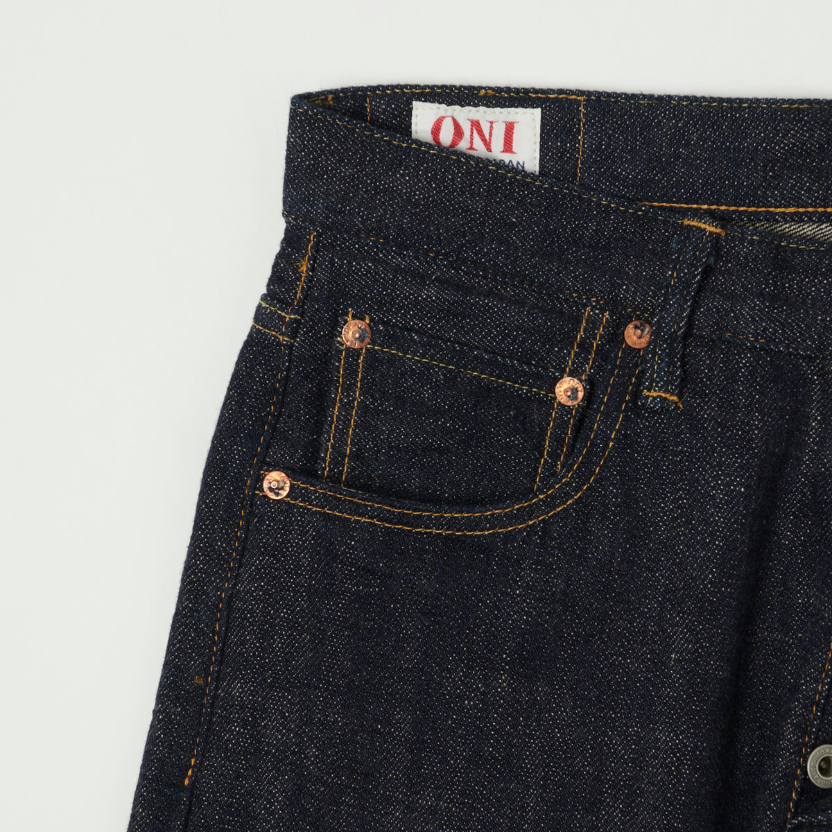 ONI 982 Kiraku 12oz Natural Indigo Regular Tapered Jean - One Wash