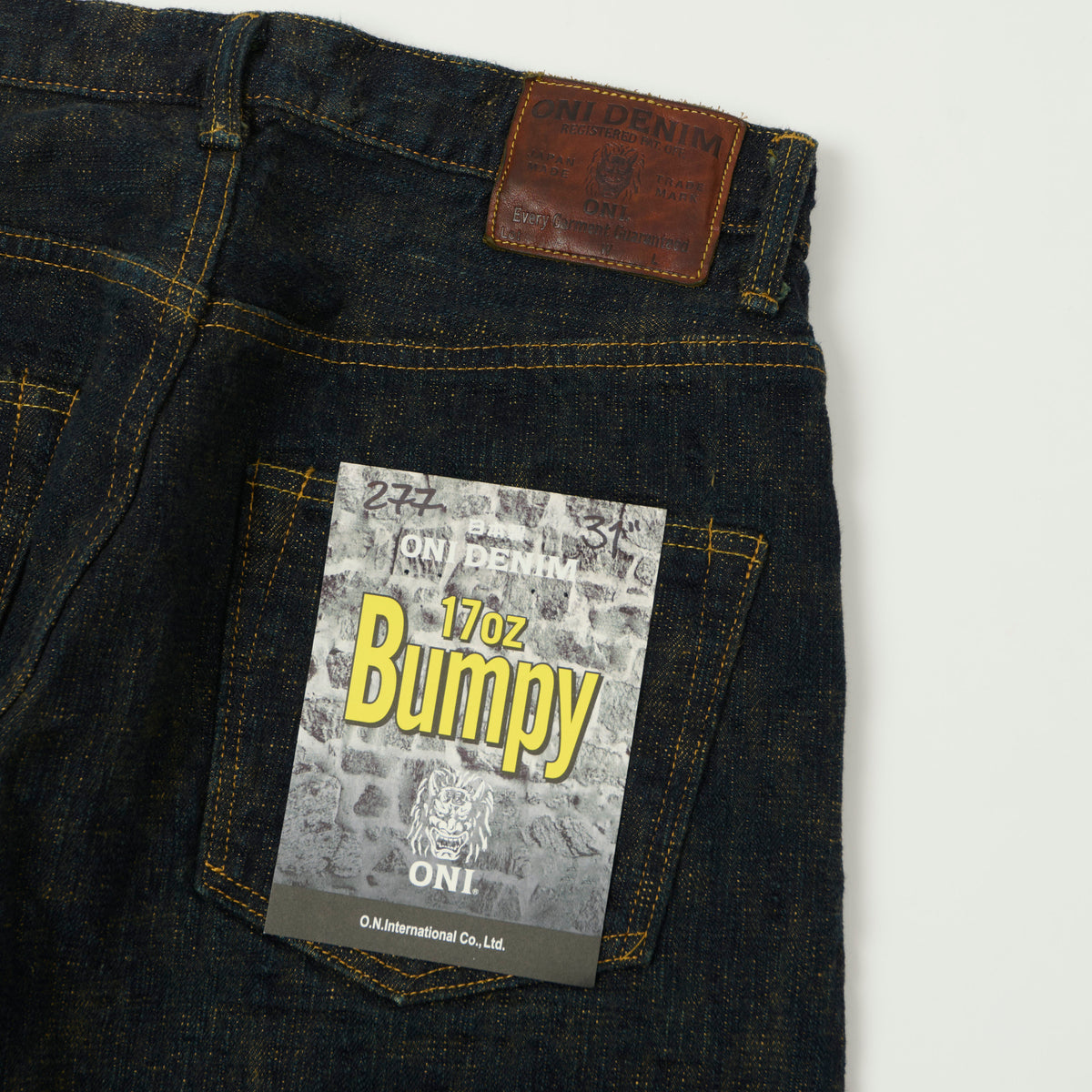ONI Denim 277 'Bumpy' 17oz Regular Straight Jean - Beige One Wash