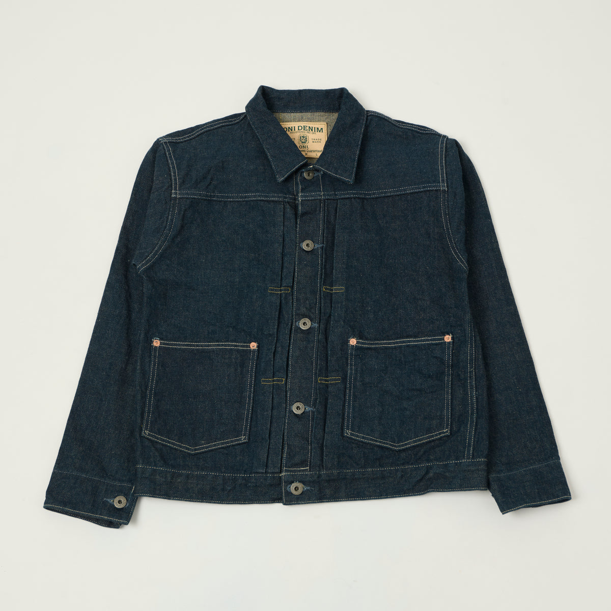 ONI Denim 03517 Ishikawadai 15oz 'Early Model' Type II Denim Jacket - One Wash
