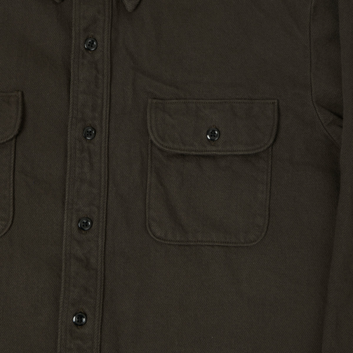 orSlow Flannel Work Shirt - Coffee Brown