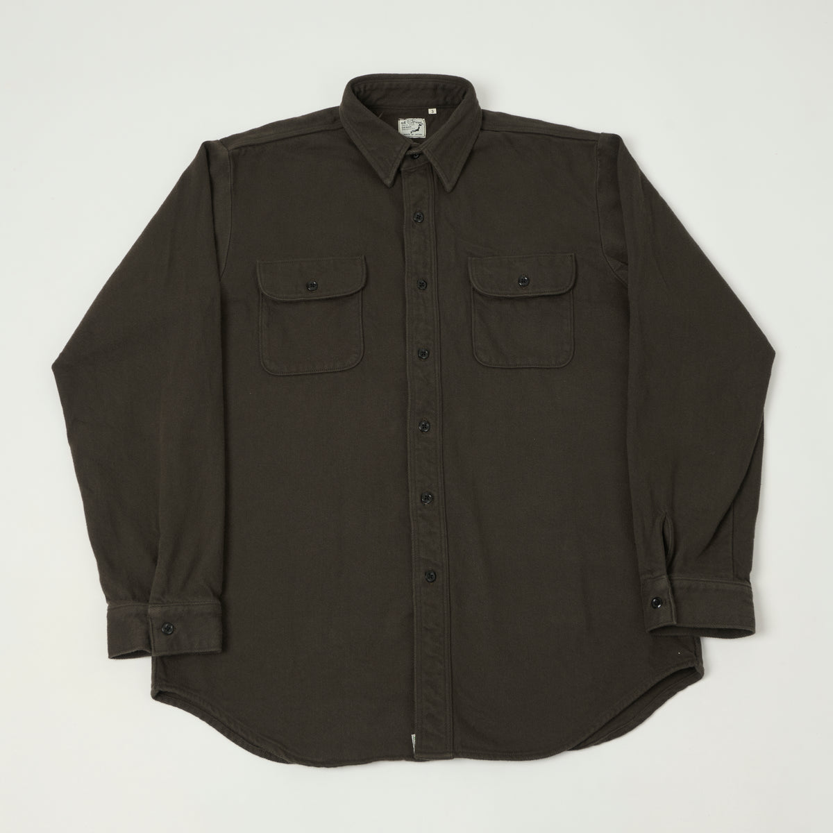 orSlow Flannel Work Shirt - Coffee Brown