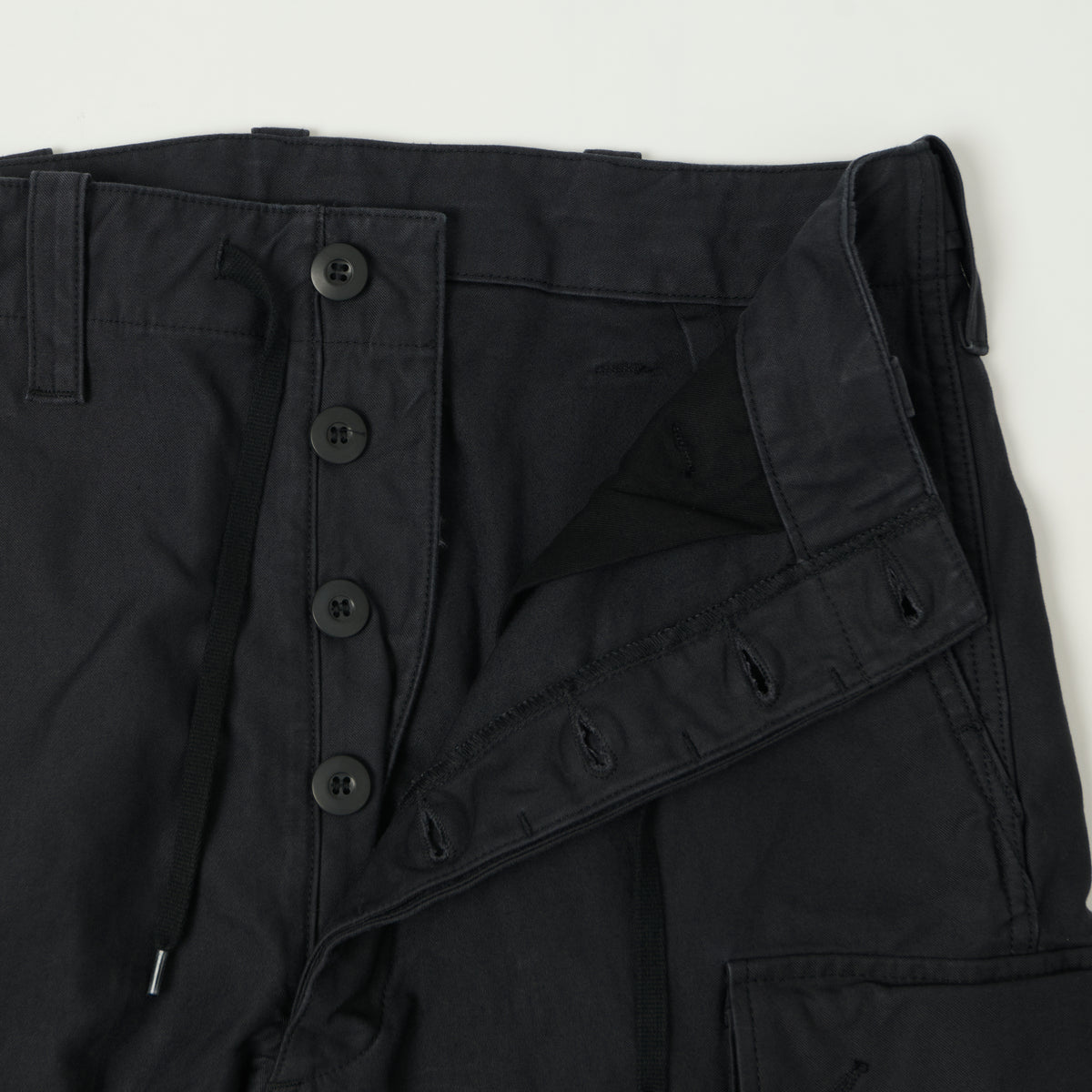 orSlow Sateen Cargo Pants - Navy