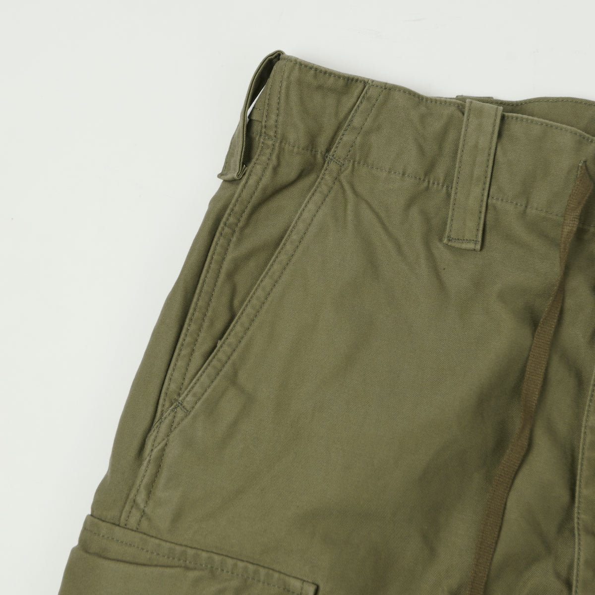 orSlow Sateen Cargo Pants - Army Green