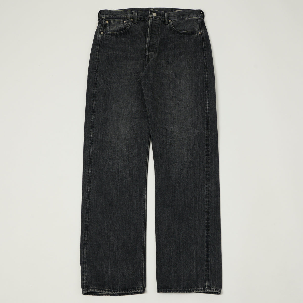 orSlow 105 13.5oz Regular Straight Jean - Black Stonewash