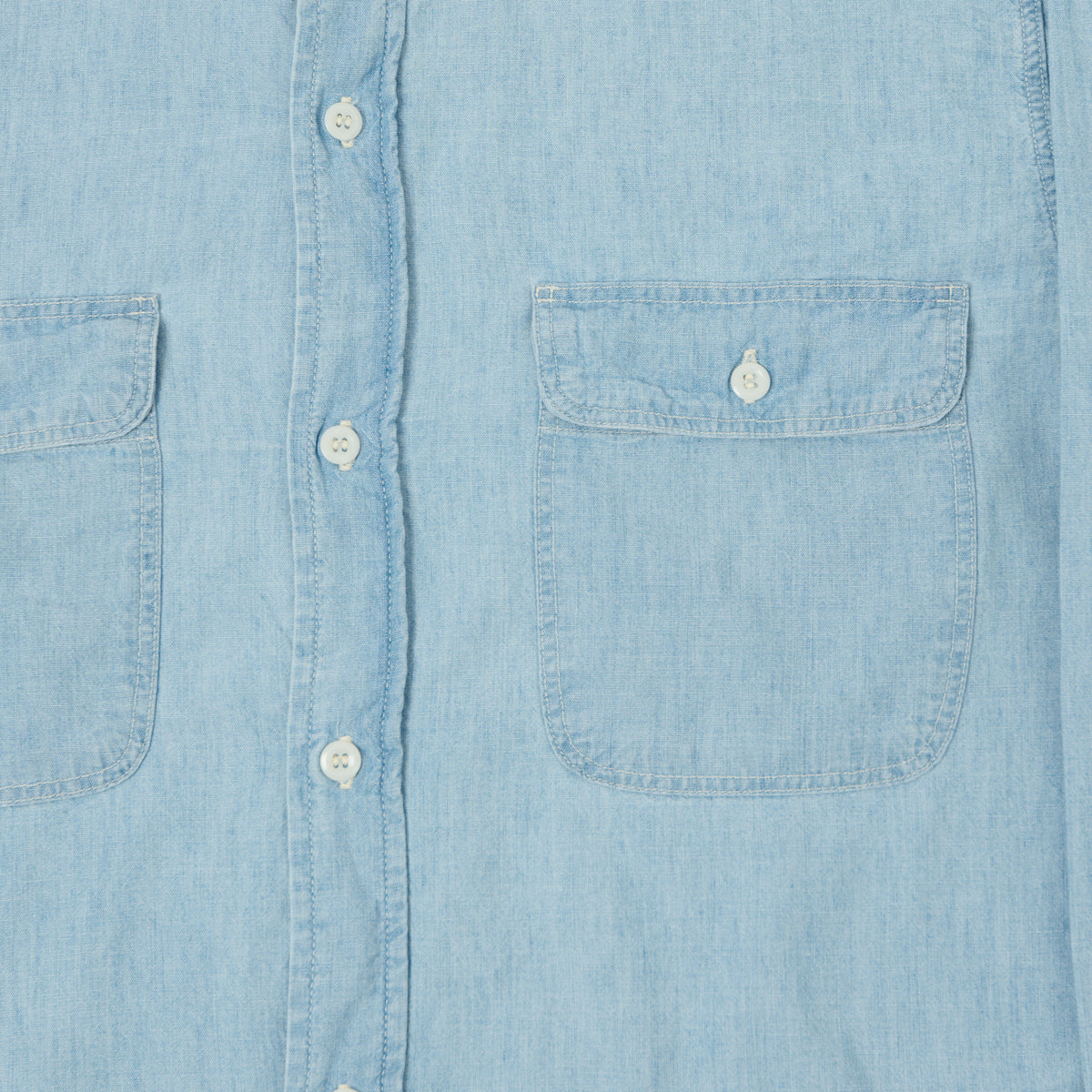 orSlow Vintage Chambray Work Shirt - Bleach Wash