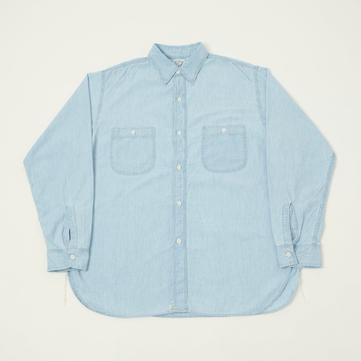 orSlow Vintage Chambray Work Shirt - Sky Blue