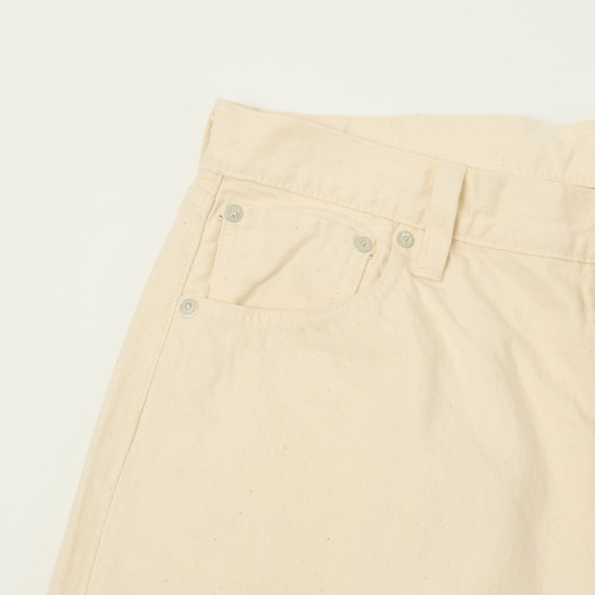 orSlow 'Grandad's' Cinch Back Regular Straight Jean - Ecru