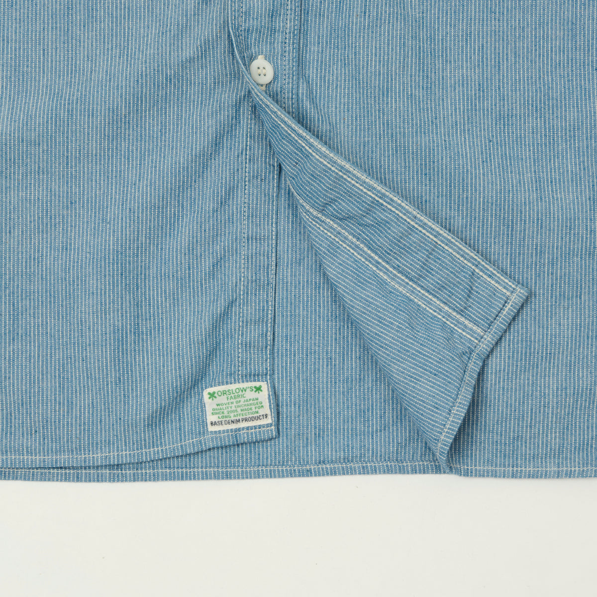 orSlow Vintage Chambray Work Shirt - Hickory Stripe