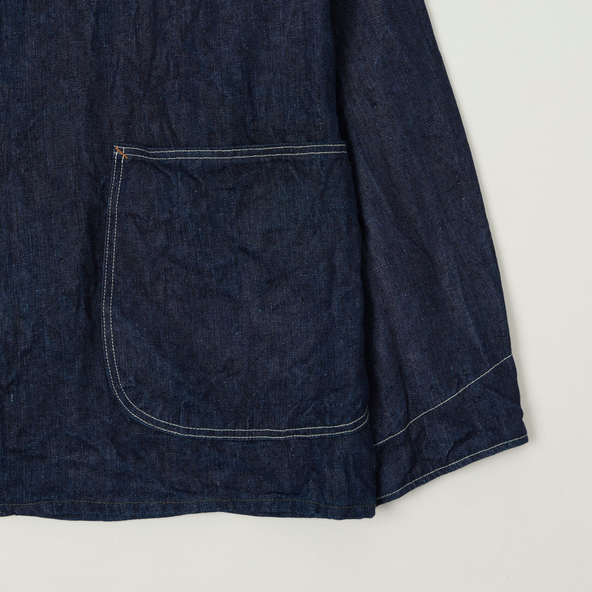 orSlow Linen Denim Chore Jacket - One Wash