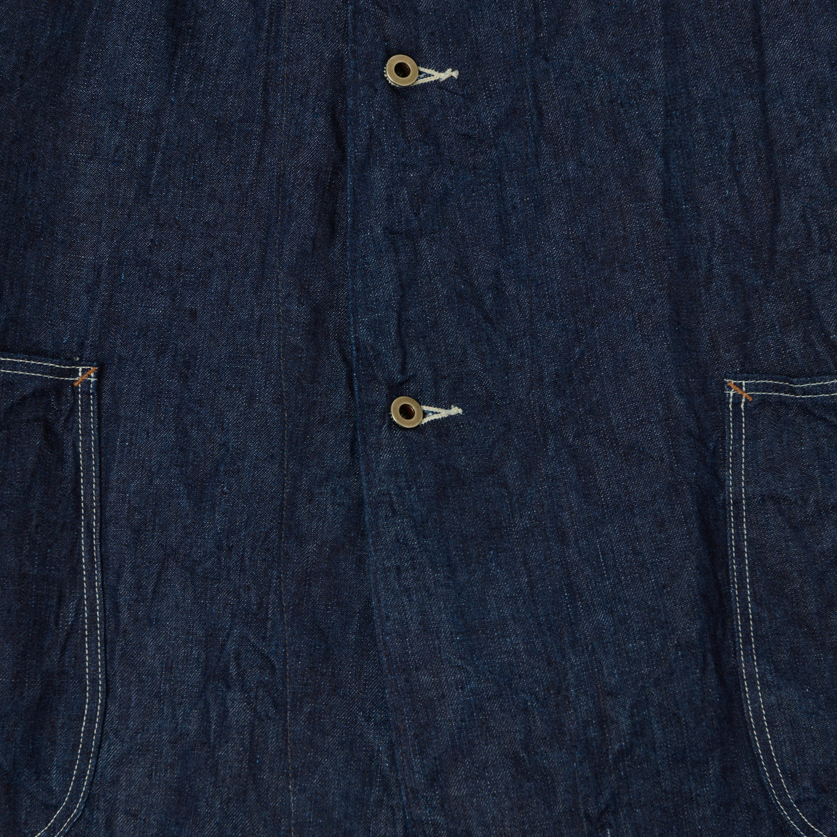 orSlow Linen Denim Chore Jacket - One Wash