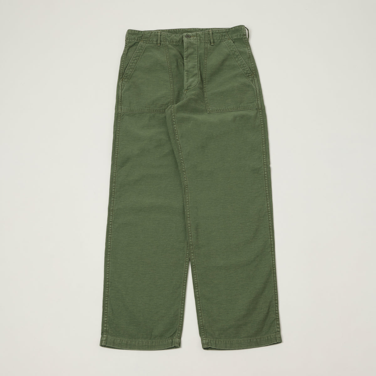 orSlow U.S. Army Fatigue Trousers - Green Used Wash