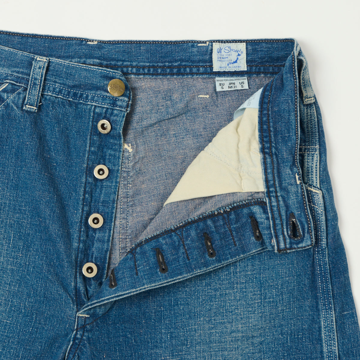 orSlow 1940s Denim Painter Shorts - One Wash