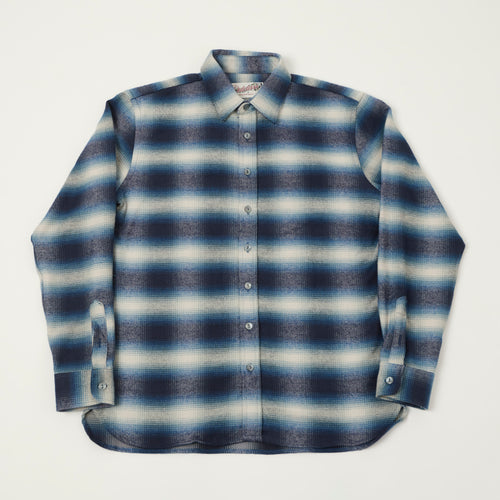 Outclass Blanket Easy Shirt - Blue Shadow Plaid