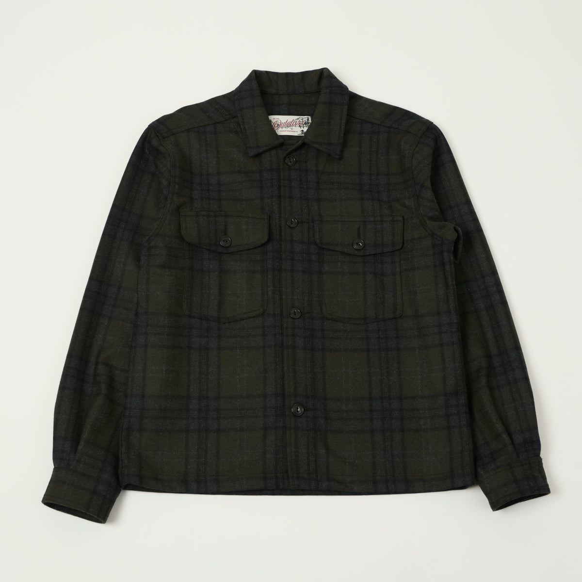 Outclass Wool Camp Shirt - Hunter Plaid