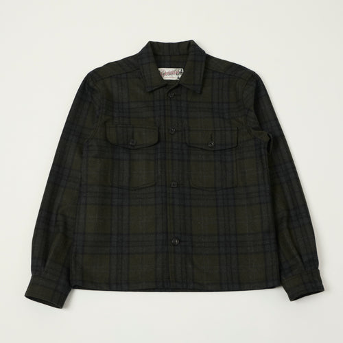 Outclass Wool Camp Shirt - Hunter Plaid