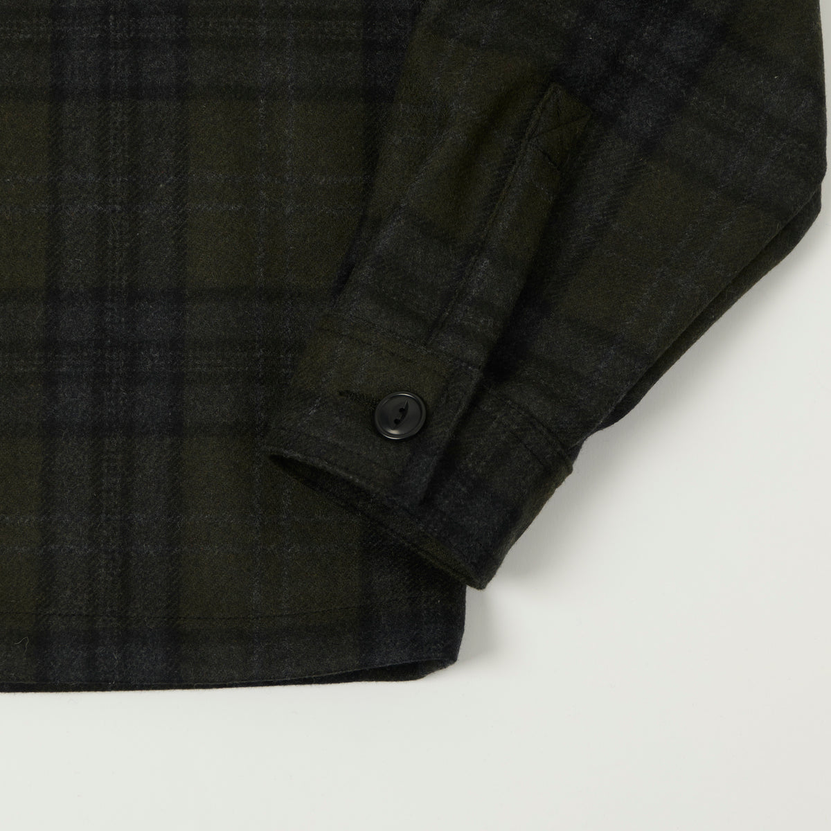 Outclass Wool Camp Shirt - Hunter Plaid