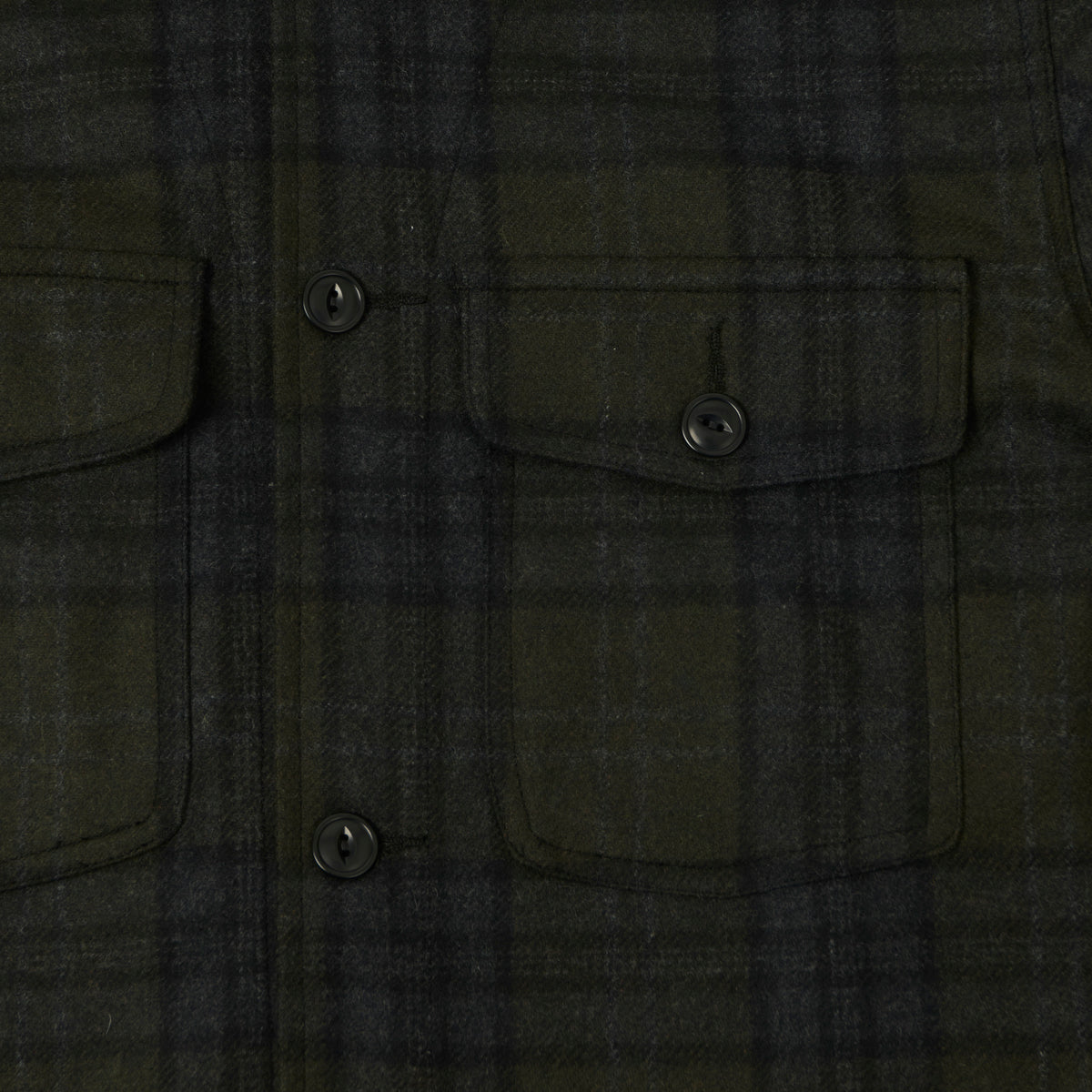 Outclass Wool Camp Shirt - Hunter Plaid