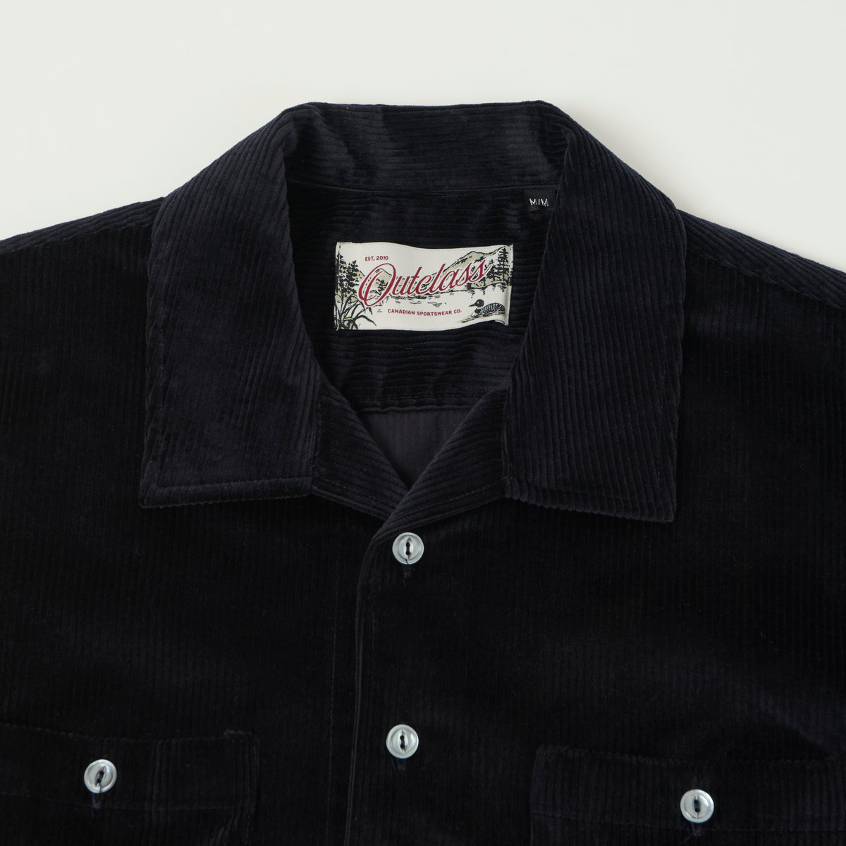 Outclass Corduroy Club Shirt - Navy