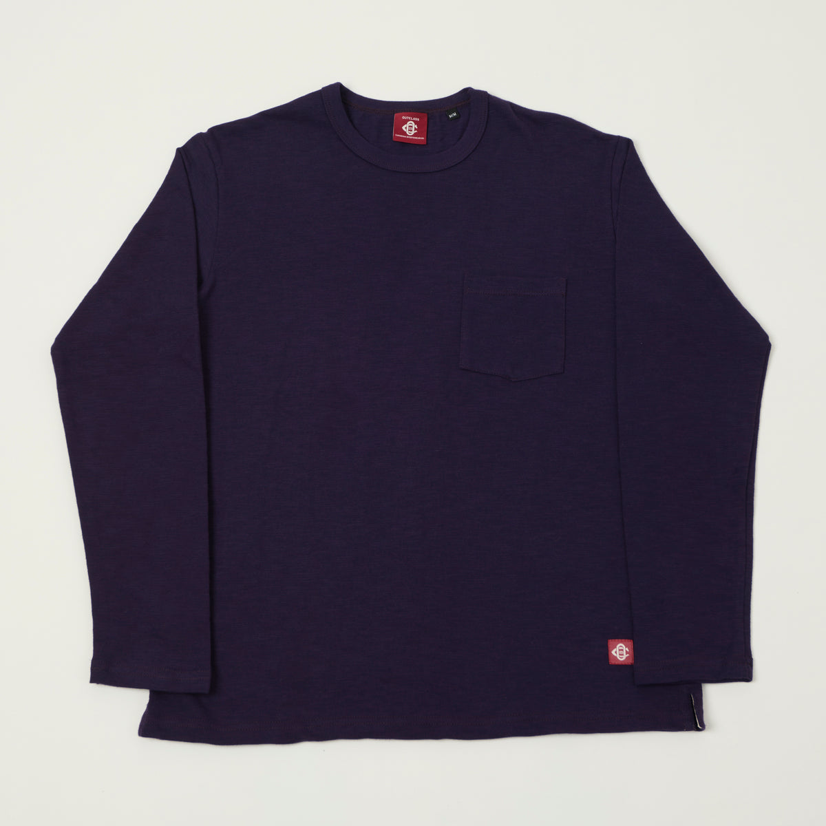 Outclass Double Slub Pocket T-Shirt - Eggplant