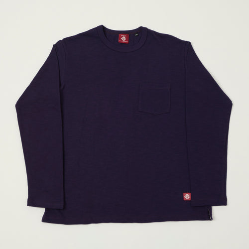 Outclass Double Slub Pocket T-Shirt - Eggplant