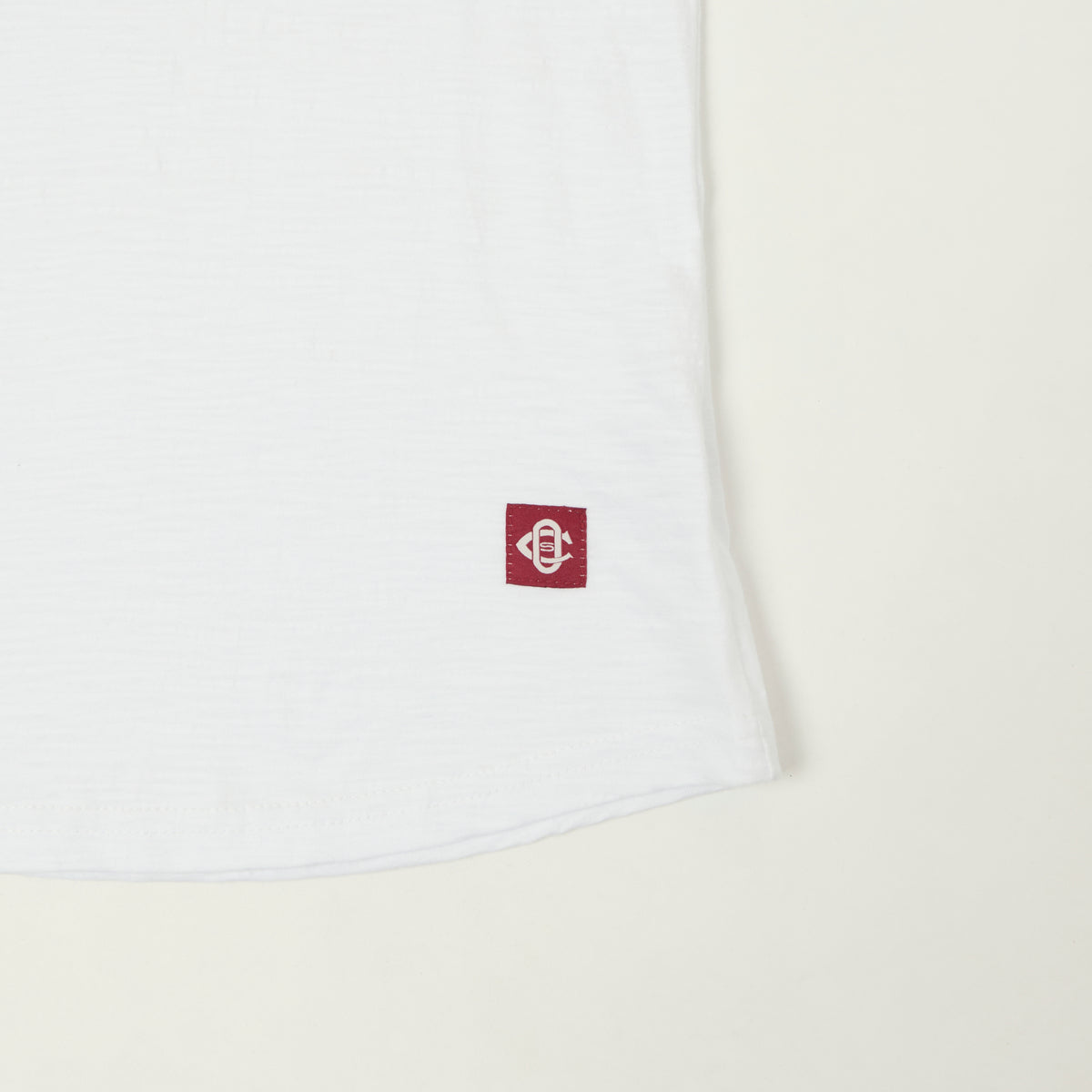 Outclass Slub Knit Henley T-Shirt - White