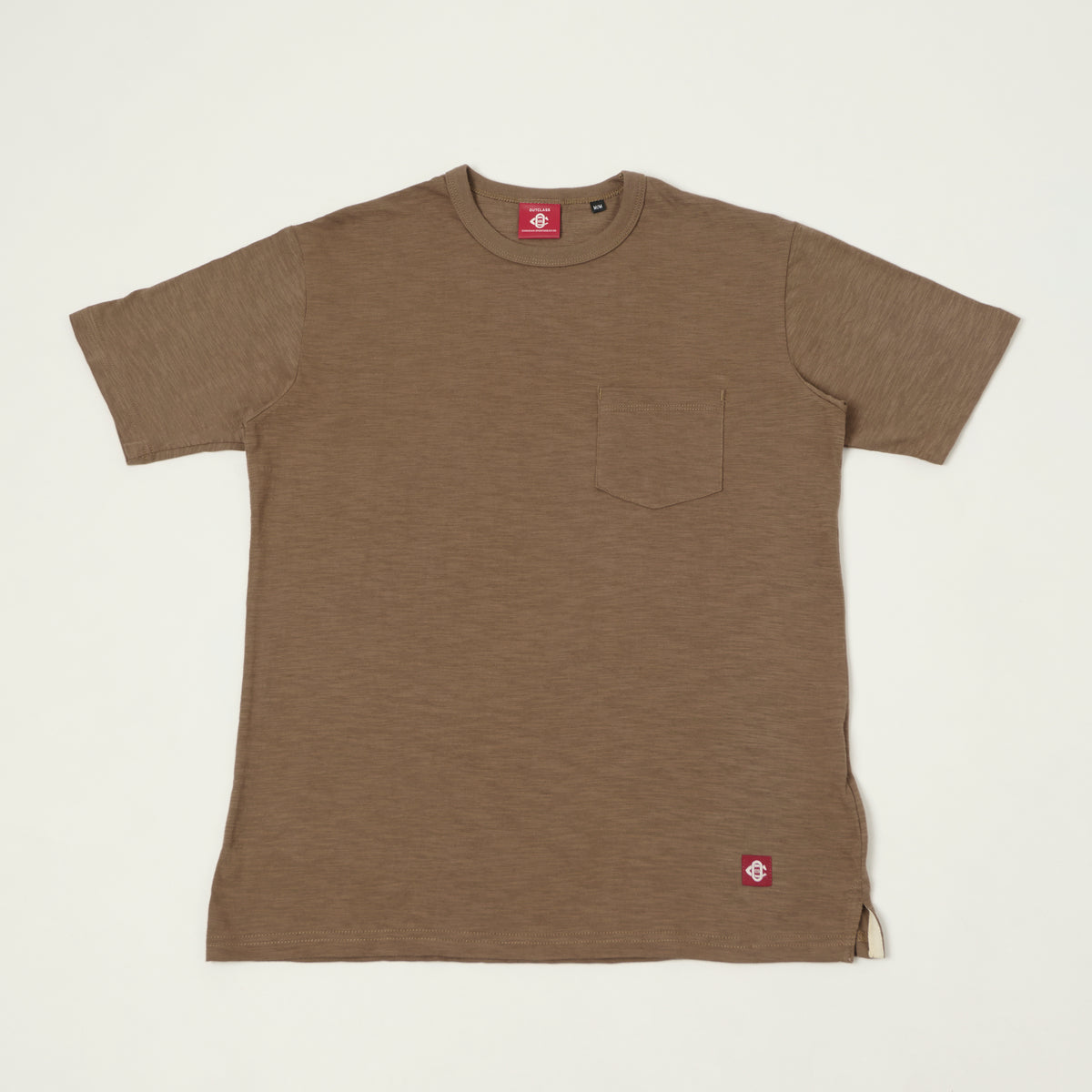 Outclass Slub Knit Pocket T-Shirt - Mocha