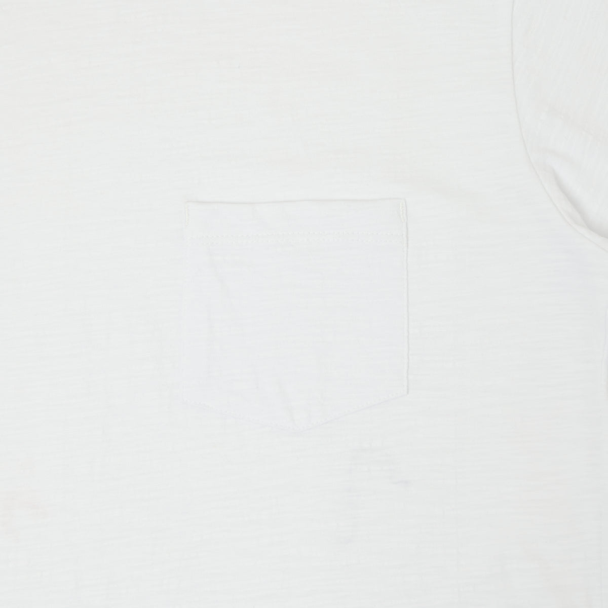 Outclass Slub Knit Pocket T-Shirt - White