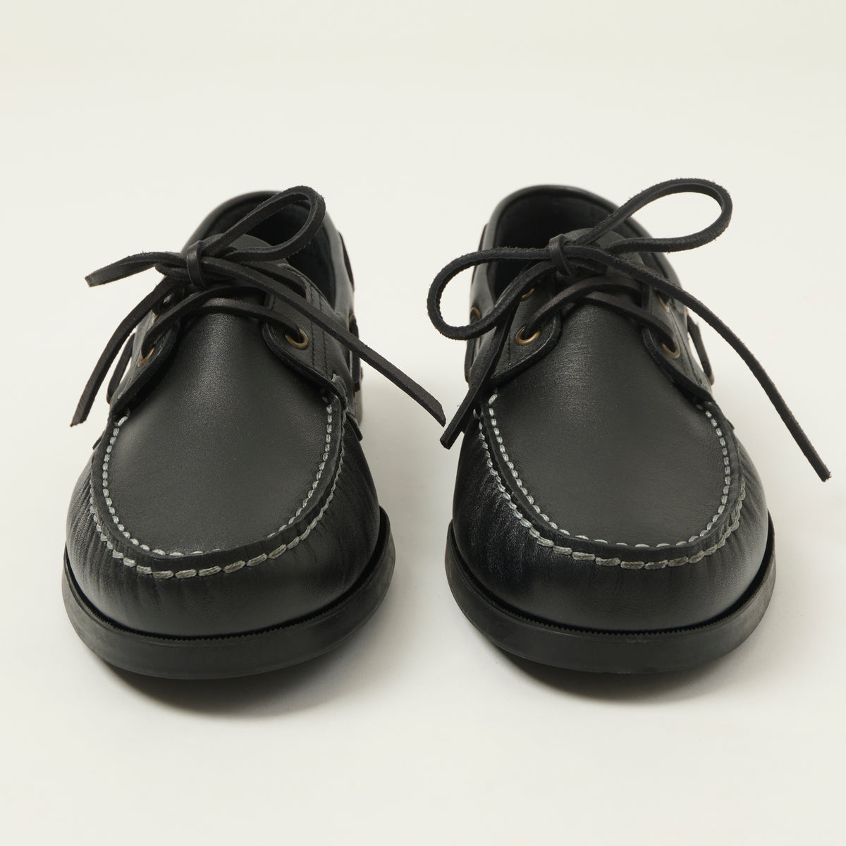 Paraboot Barth Marine Boat Shoe - Lis Noir
