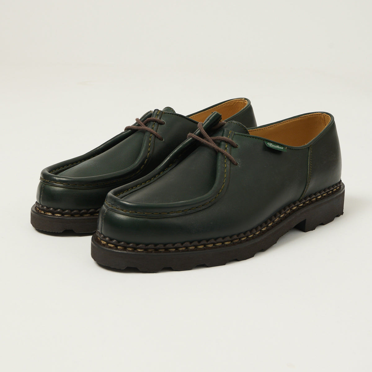 Paraboot Michael Marche Shoe - Green Lisse Vert