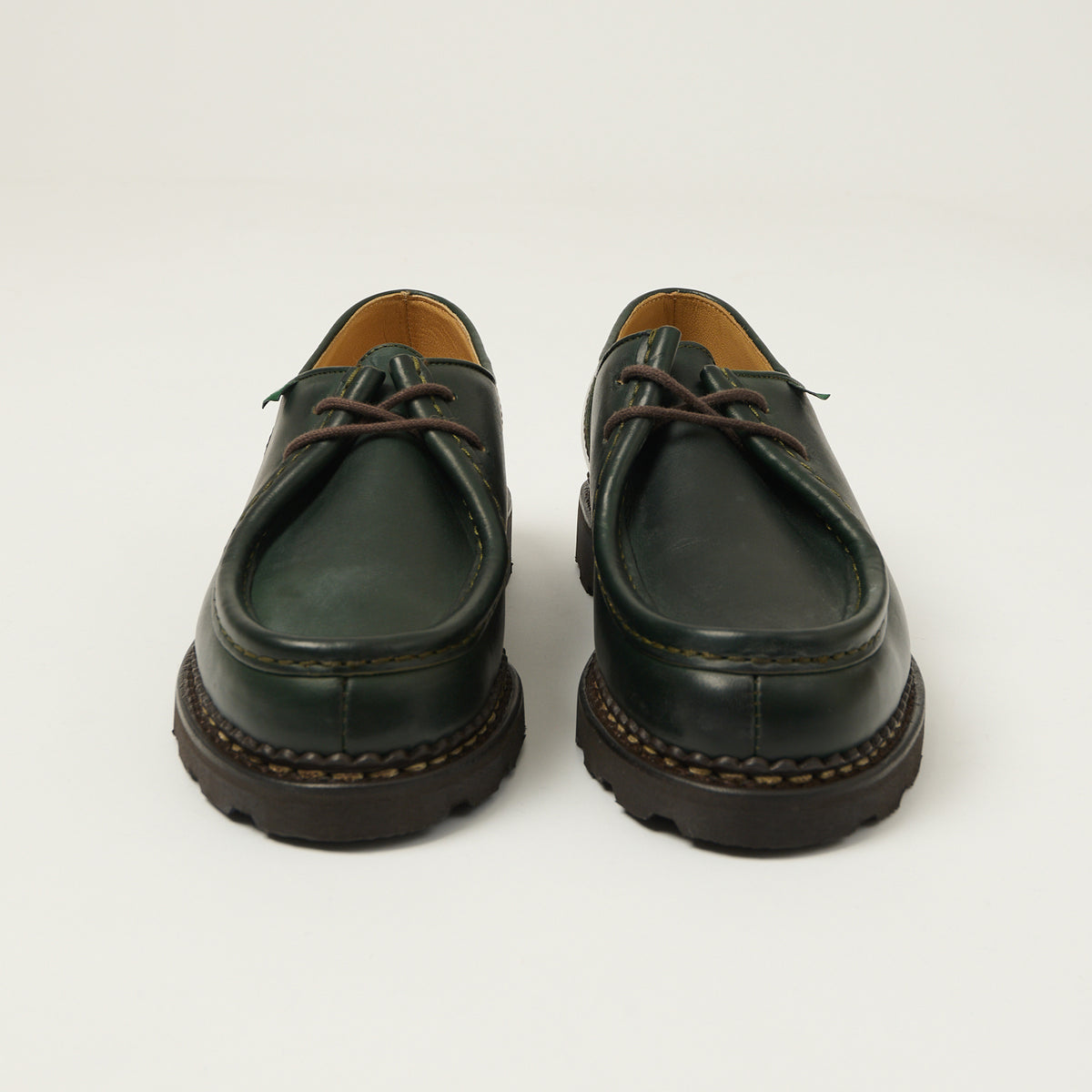 Paraboot Michael Marche Shoe - Green Lisse Vert