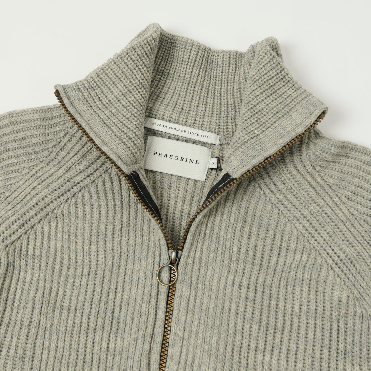 Peregrine Ford Quarter Zip Jumper - Light Grey